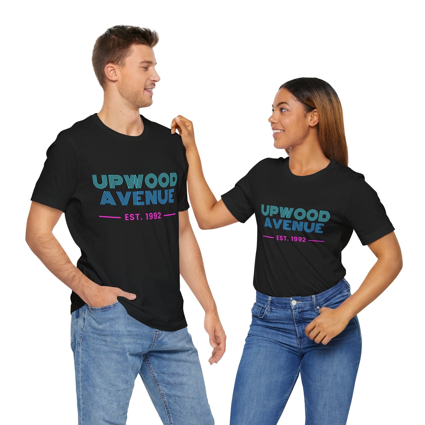 Upwood Avenue Est 1992 Color Unisex Jersey Short Sleeve Tee