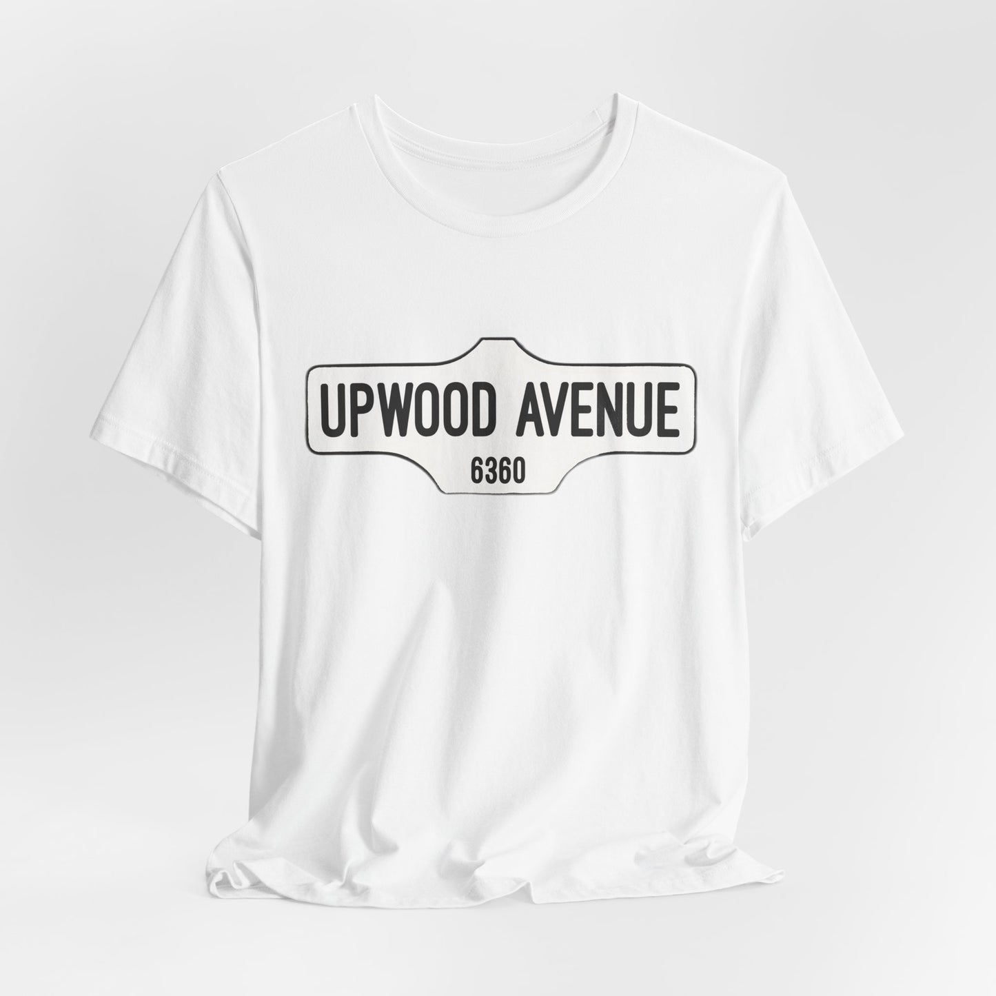 Upwood Avenue Sign Color Unisex Jersey Short Sleeve Tee