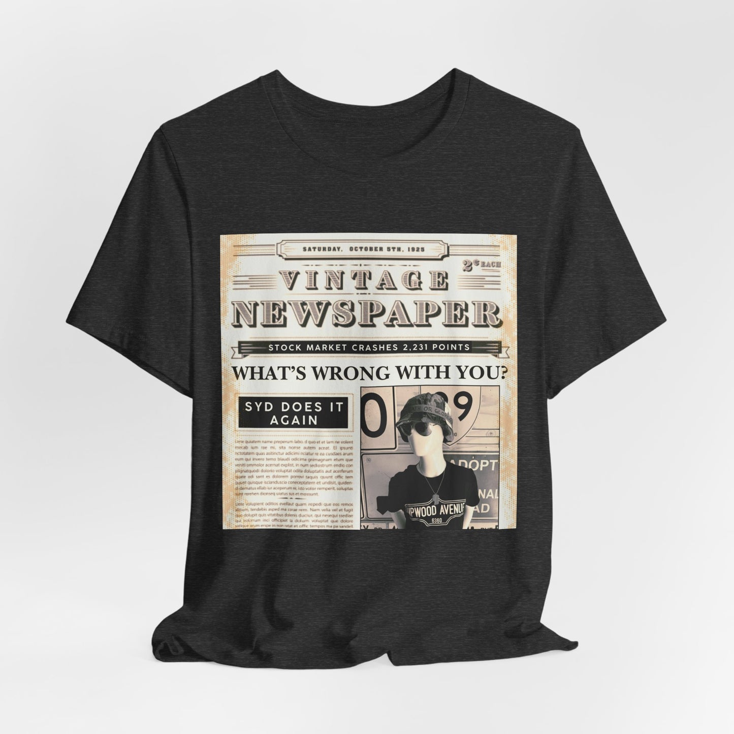 What's Wrong With You? Upwood Avenue Color Unisex Jersey Short Sleeve Tee