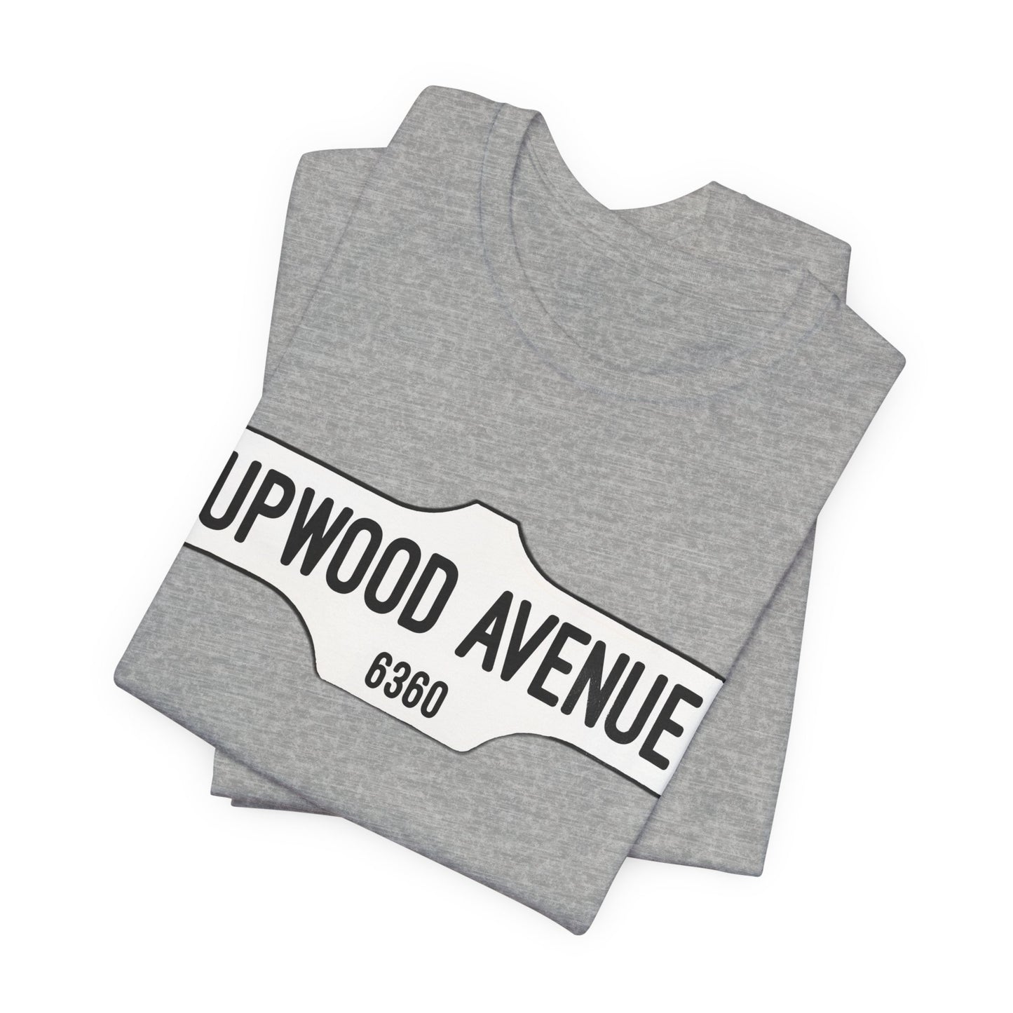 Upwood Avenue Sign Color Unisex Jersey Short Sleeve Tee