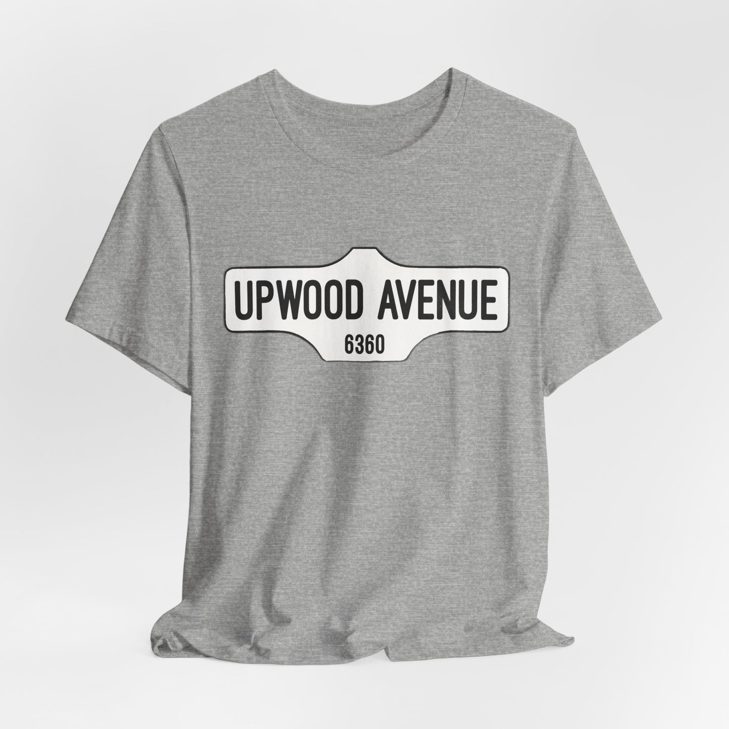 Upwood Avenue Sign Color Unisex Jersey Short Sleeve Tee