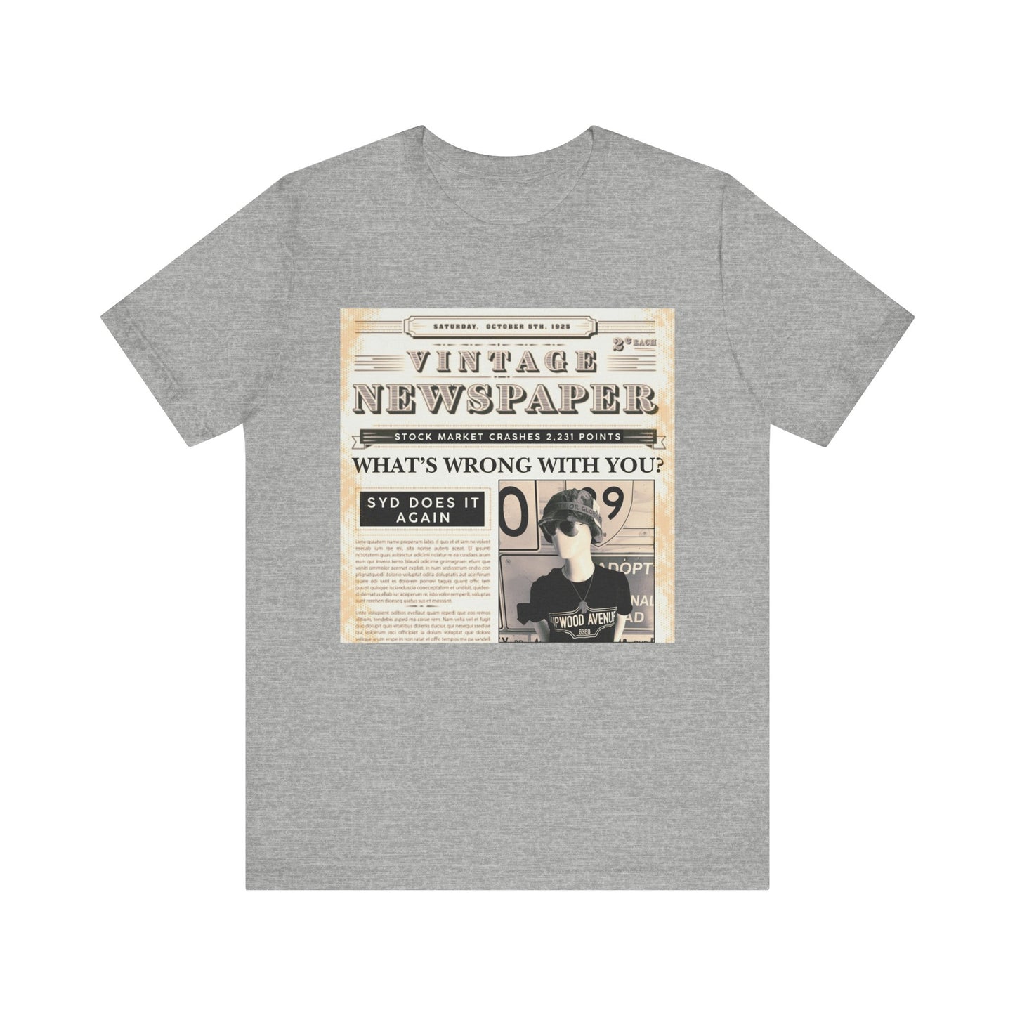 What's Wrong With You? Upwood Avenue Color Unisex Jersey Short Sleeve Tee