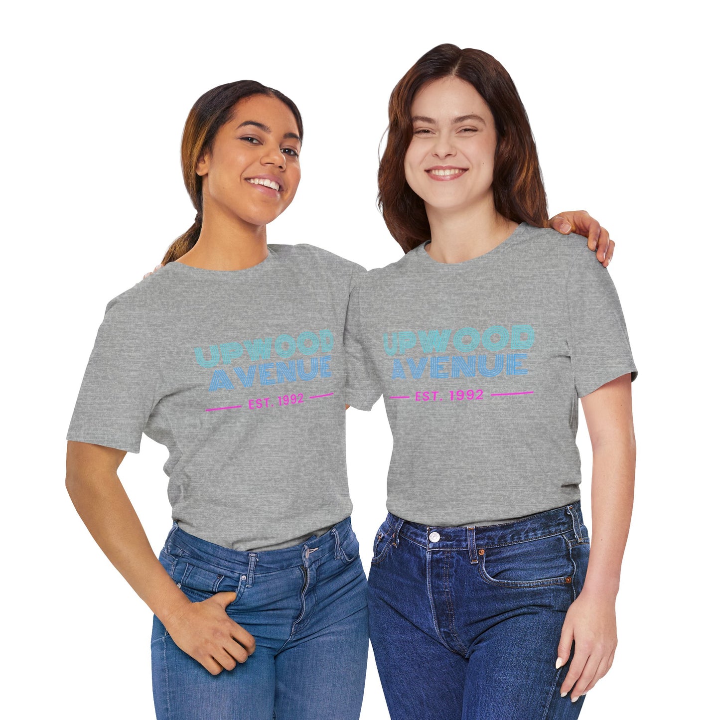 Upwood Avenue Est 1992 Color Unisex Jersey Short Sleeve Tee