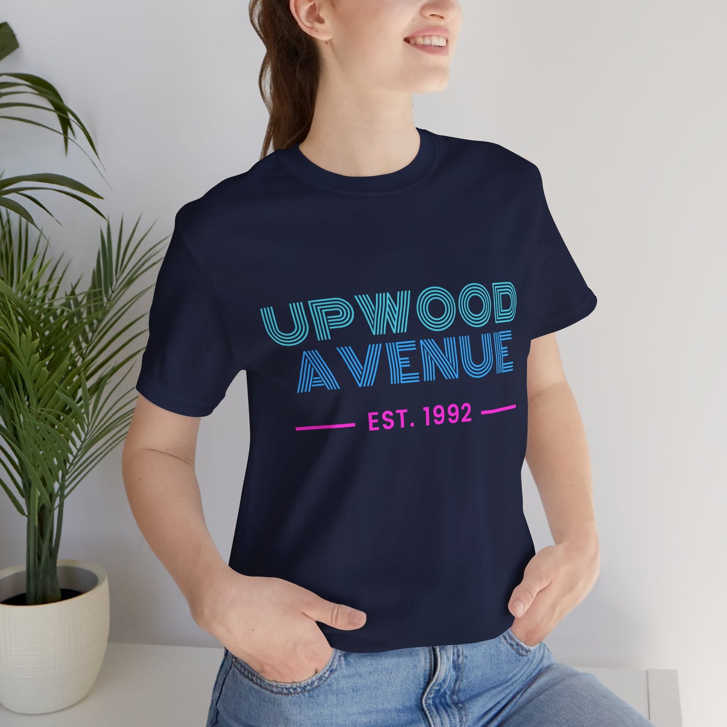 Upwood Avenue Est 1992 Color Unisex Jersey Short Sleeve Tee