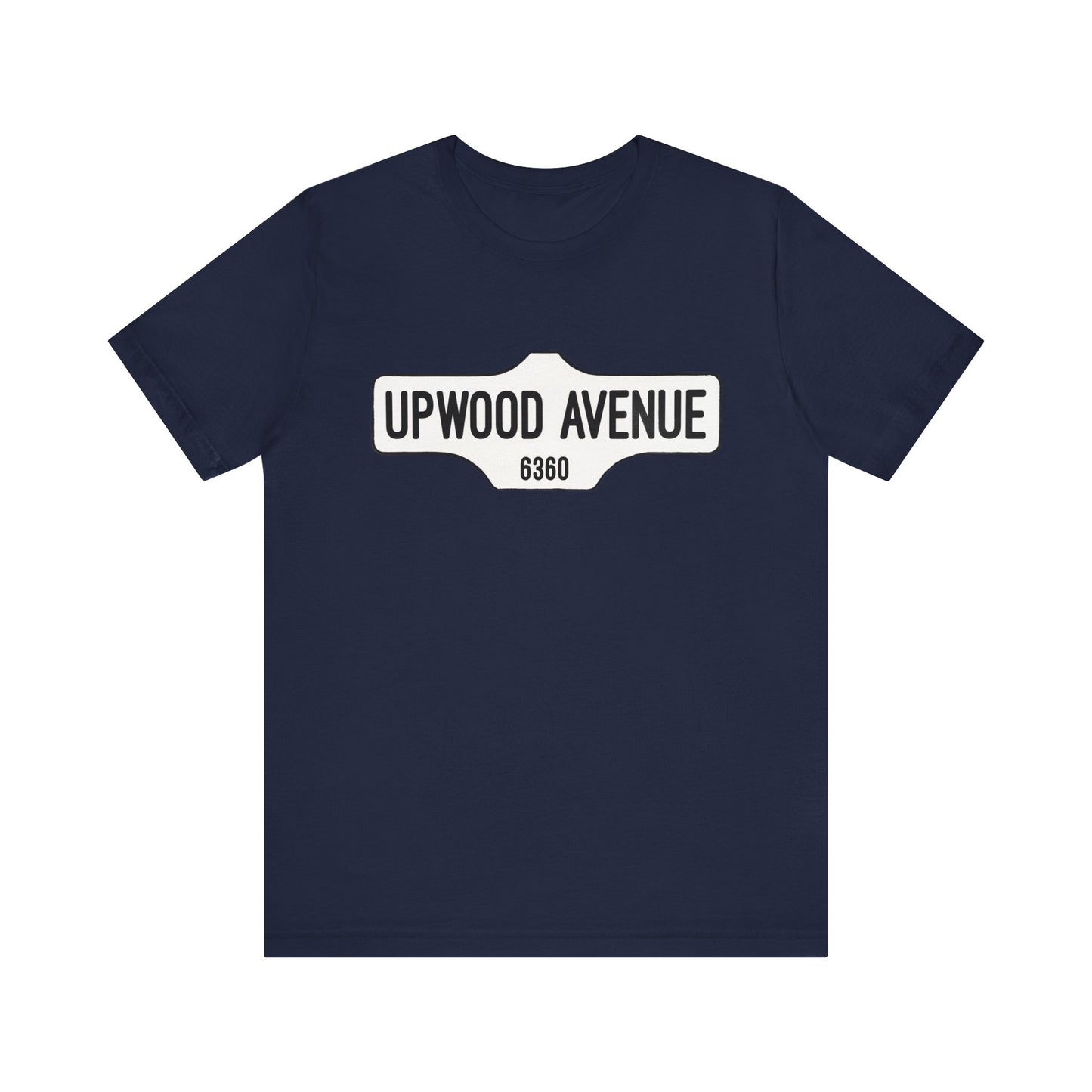 Upwood Avenue Sign Color Unisex Jersey Short Sleeve Tee