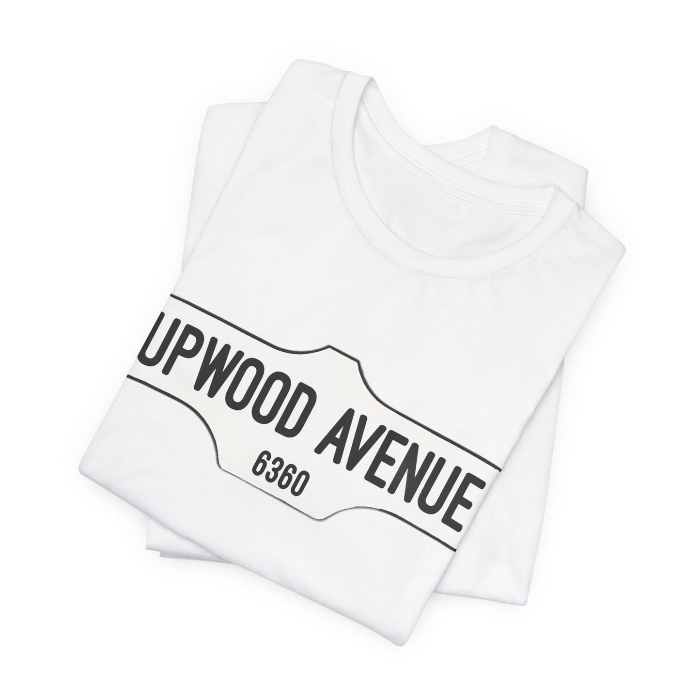 Upwood Avenue Sign Color Unisex Jersey Short Sleeve Tee