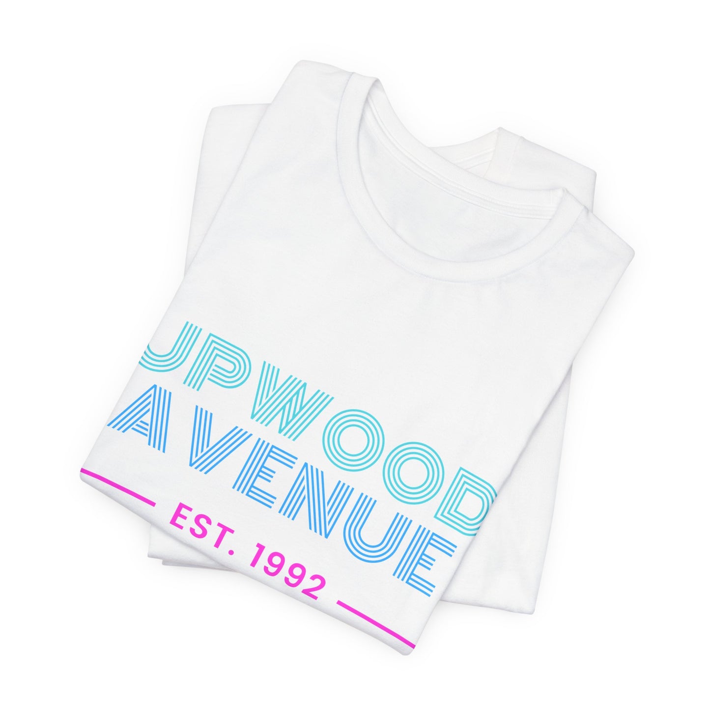 Upwood Avenue Est 1992 Color Unisex Jersey Short Sleeve Tee