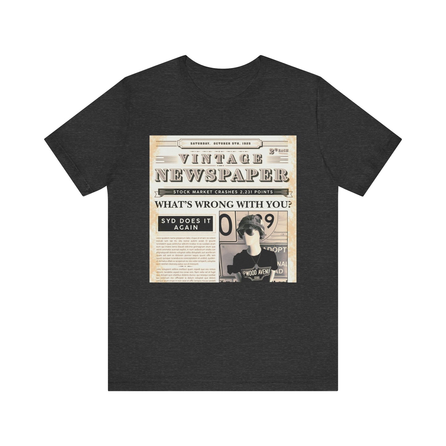 What's Wrong With You? Upwood Avenue Color Unisex Jersey Short Sleeve Tee