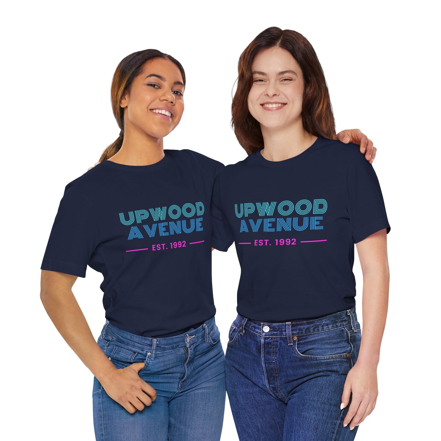 Upwood Avenue Est 1992 Color Unisex Jersey Short Sleeve Tee