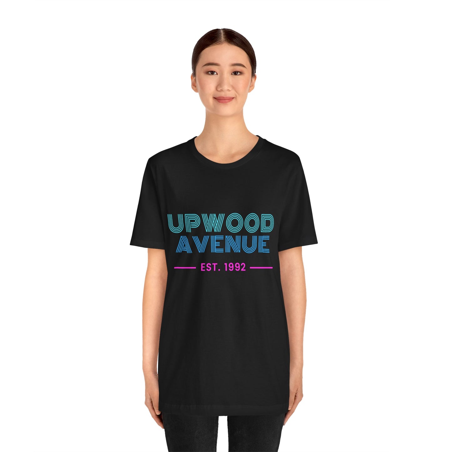 Upwood Avenue Est 1992 Color Unisex Jersey Short Sleeve Tee