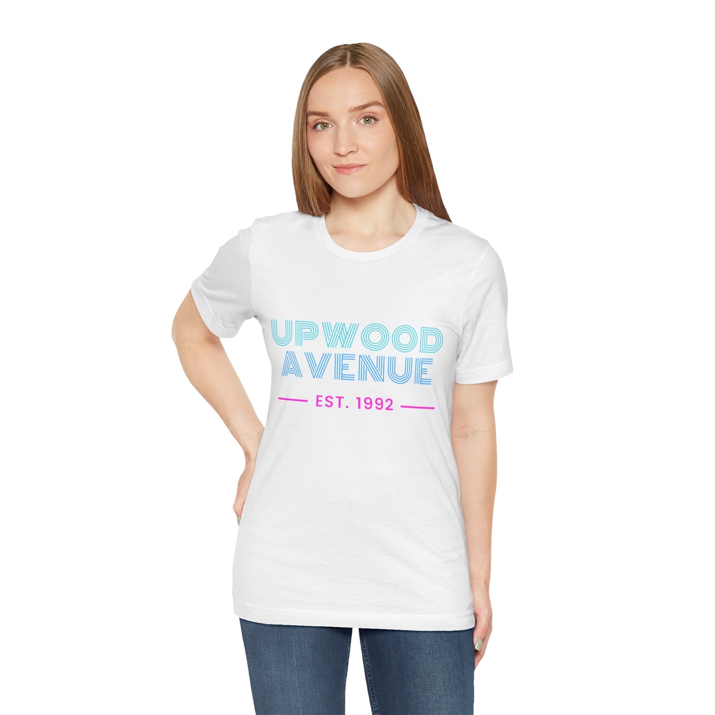 Upwood Avenue Est 1992 Color Unisex Jersey Short Sleeve Tee
