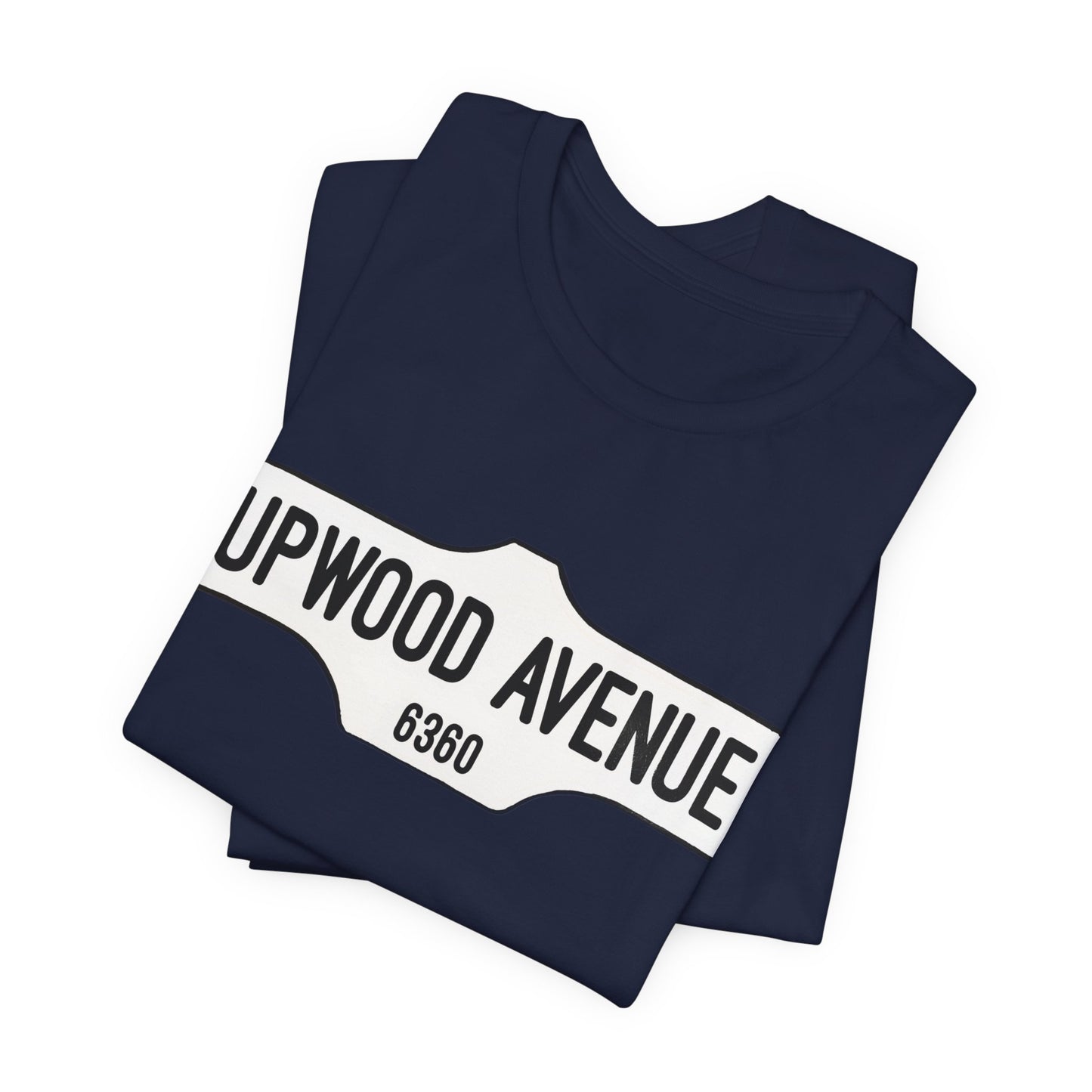 Upwood Avenue Sign Color Unisex Jersey Short Sleeve Tee
