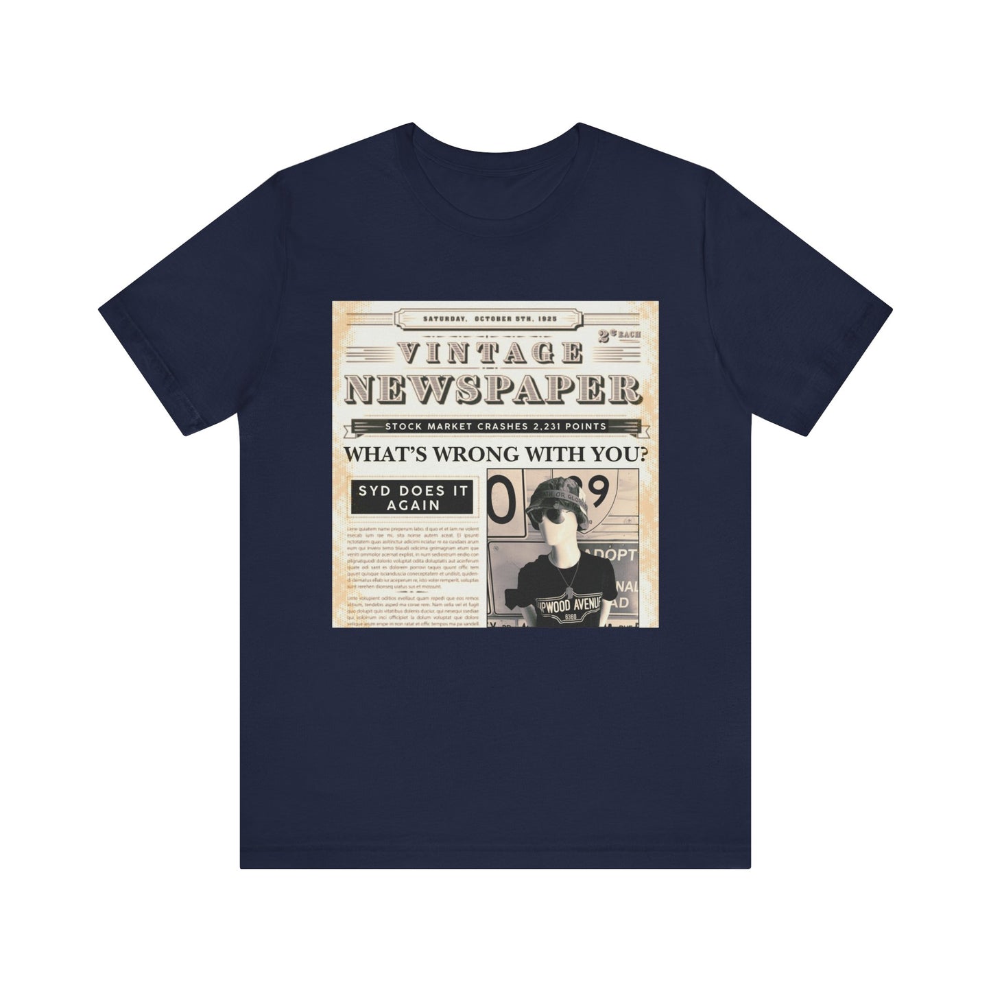 What's Wrong With You? Upwood Avenue Color Unisex Jersey Short Sleeve Tee