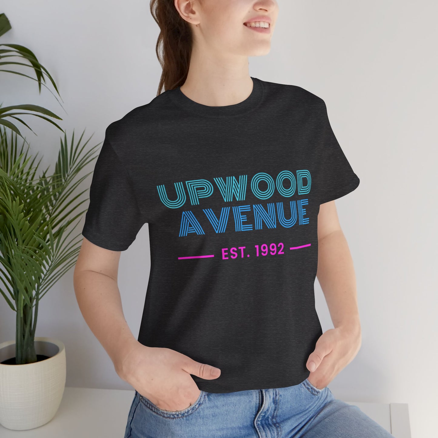 Upwood Avenue Est 1992 Color Unisex Jersey Short Sleeve Tee