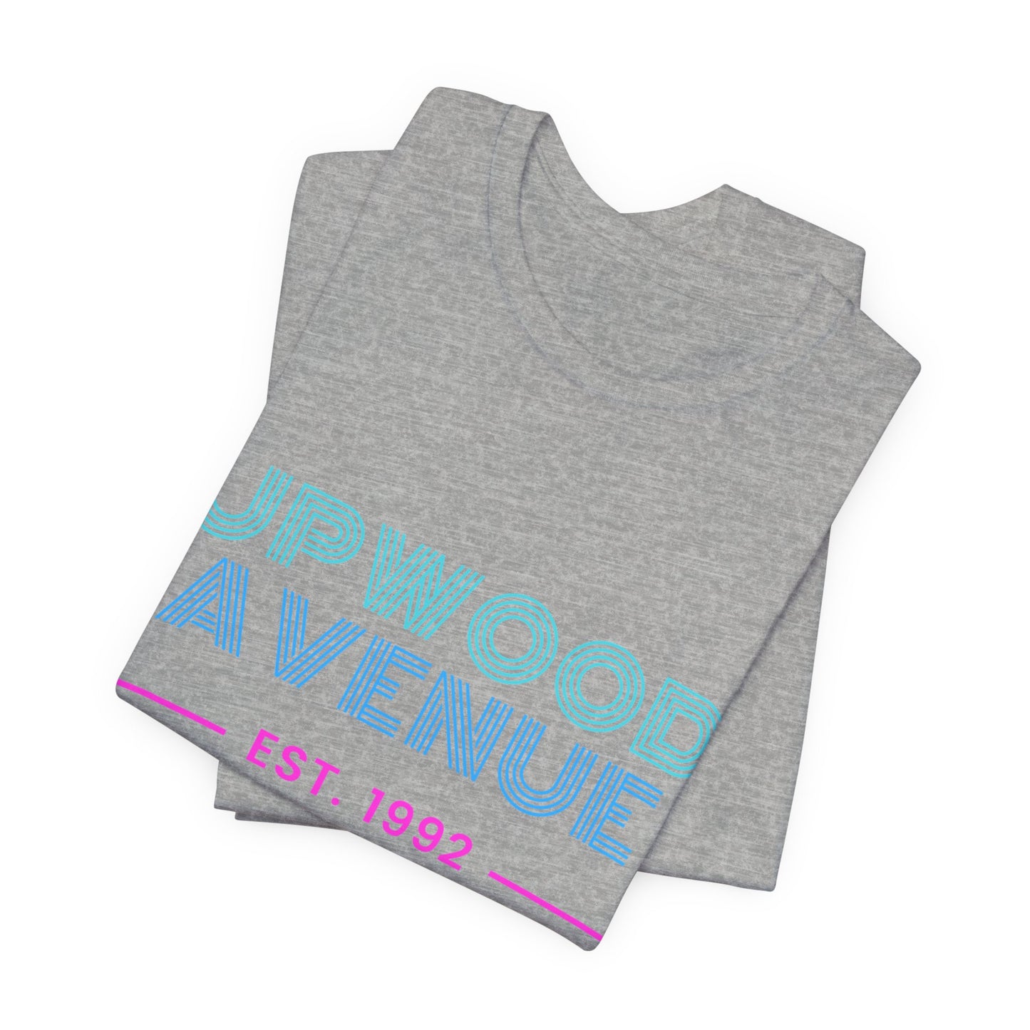 Upwood Avenue Est 1992 Color Unisex Jersey Short Sleeve Tee