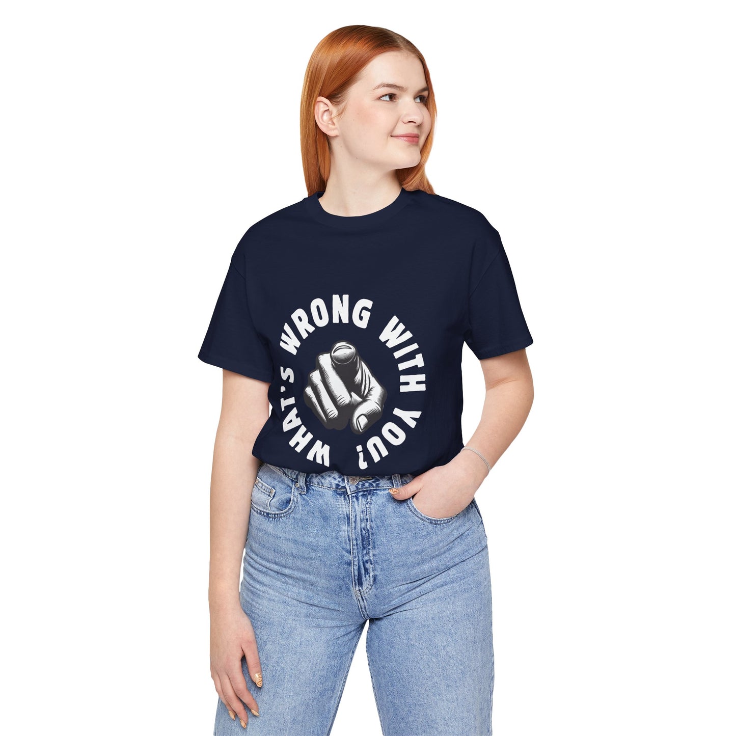 What's Wrong With You? - Upwood Avenue Unisex Jersey Short Sleeve Tee