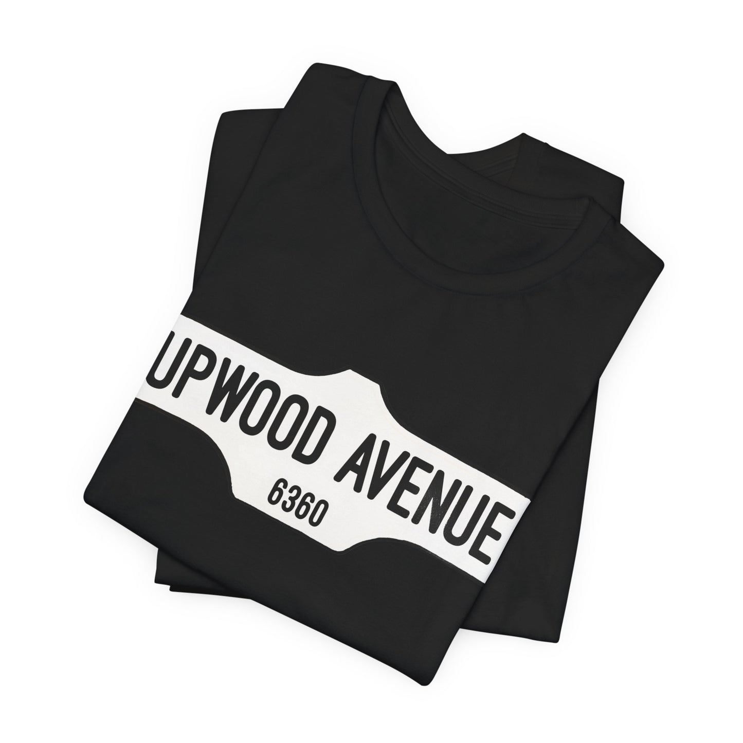 Upwood Avenue Sign Color Unisex Jersey Short Sleeve Tee