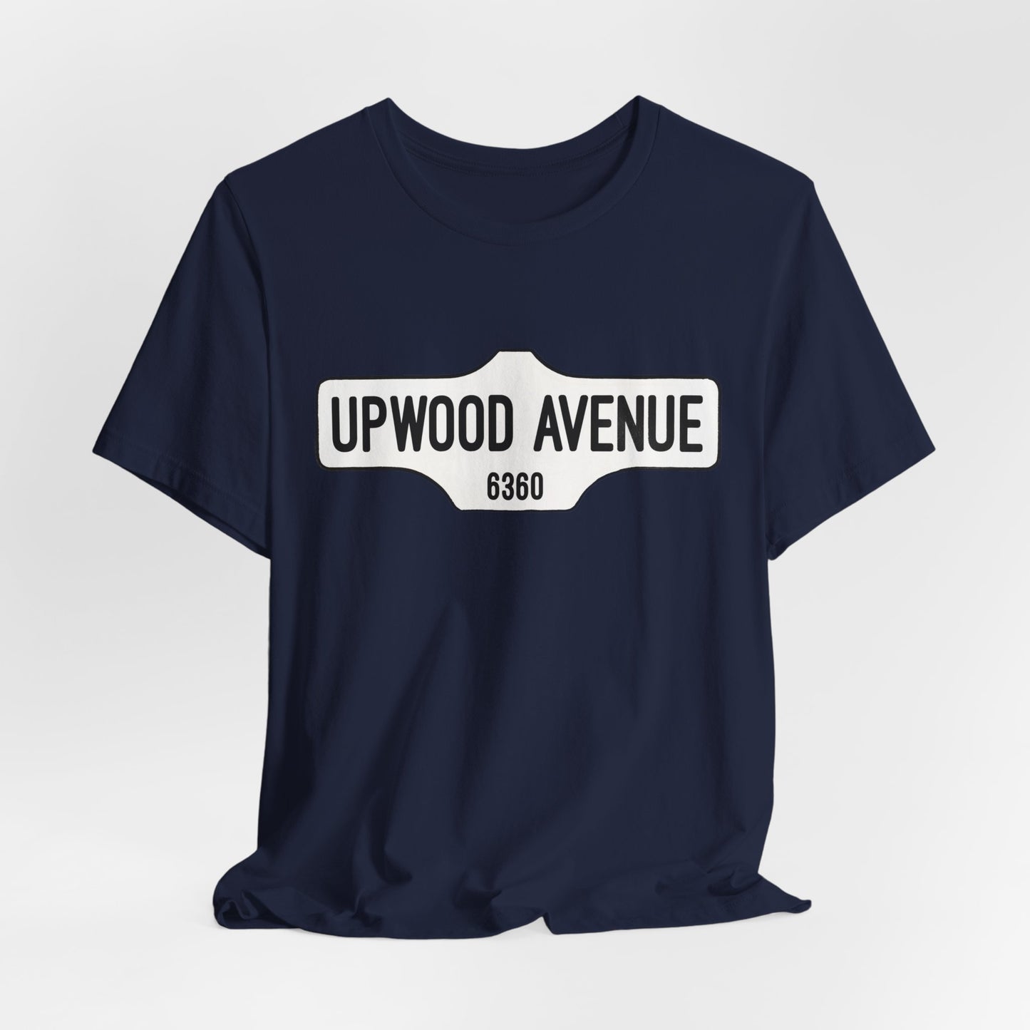 Upwood Avenue Sign Color Unisex Jersey Short Sleeve Tee