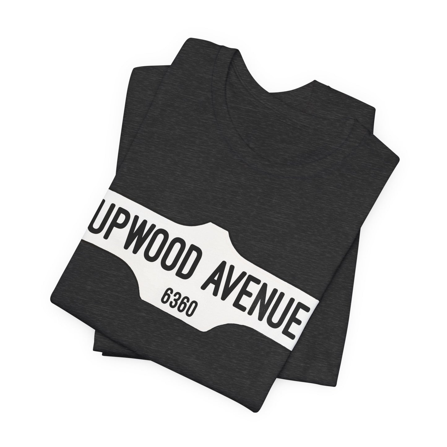 Upwood Avenue Sign Color Unisex Jersey Short Sleeve Tee