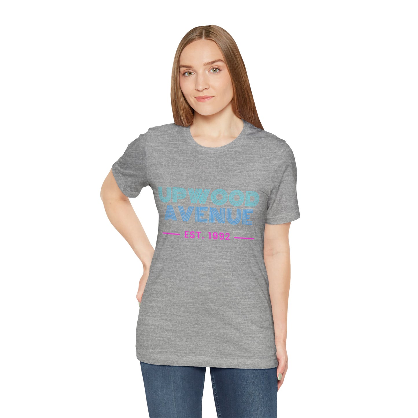 Upwood Avenue Est 1992 Color Unisex Jersey Short Sleeve Tee