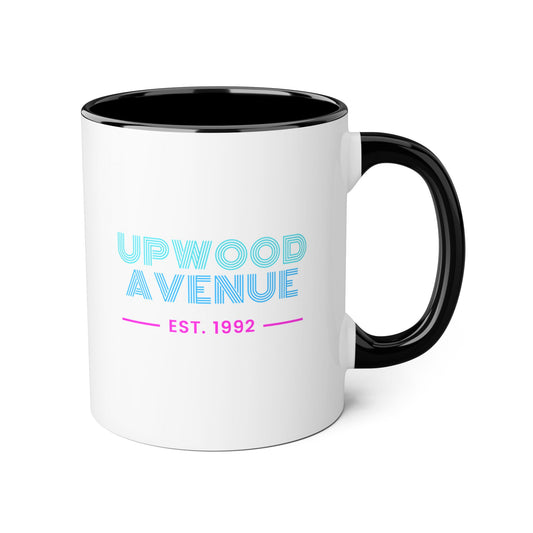 Upwood Avenue Est. 1992 — 11 oz Accent Mug