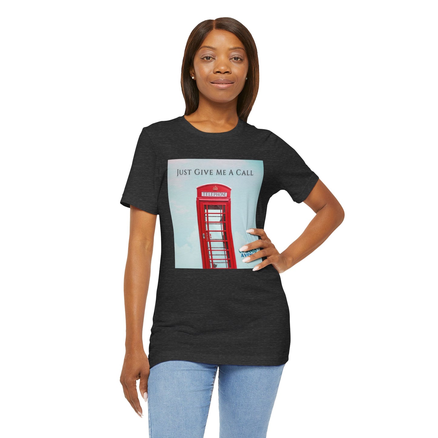 Just Give Me A Call - Upwood Avenue Color Unisex Jersey Short Sleeve Tee