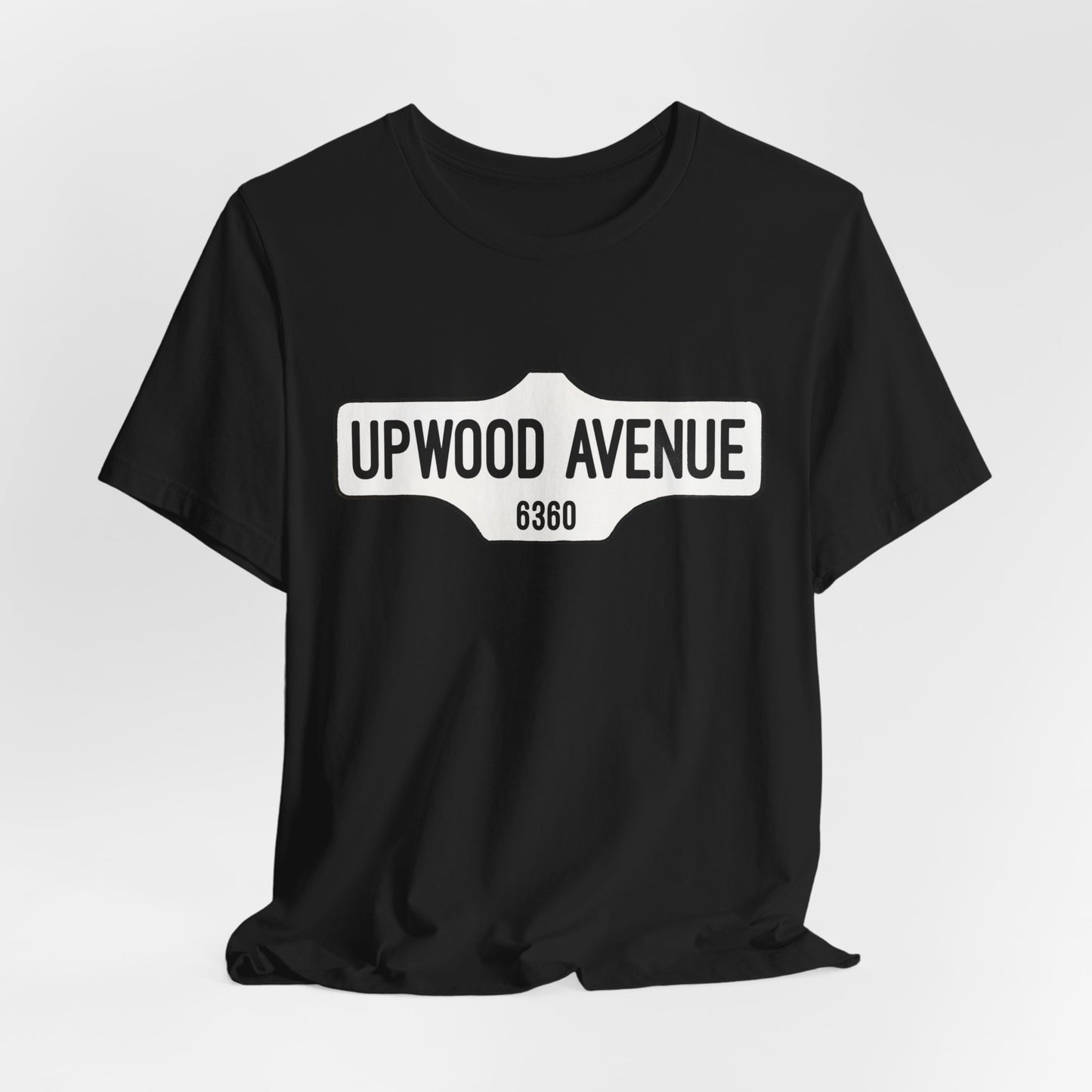 Upwood Avenue Sign Color Unisex Jersey Short Sleeve Tee