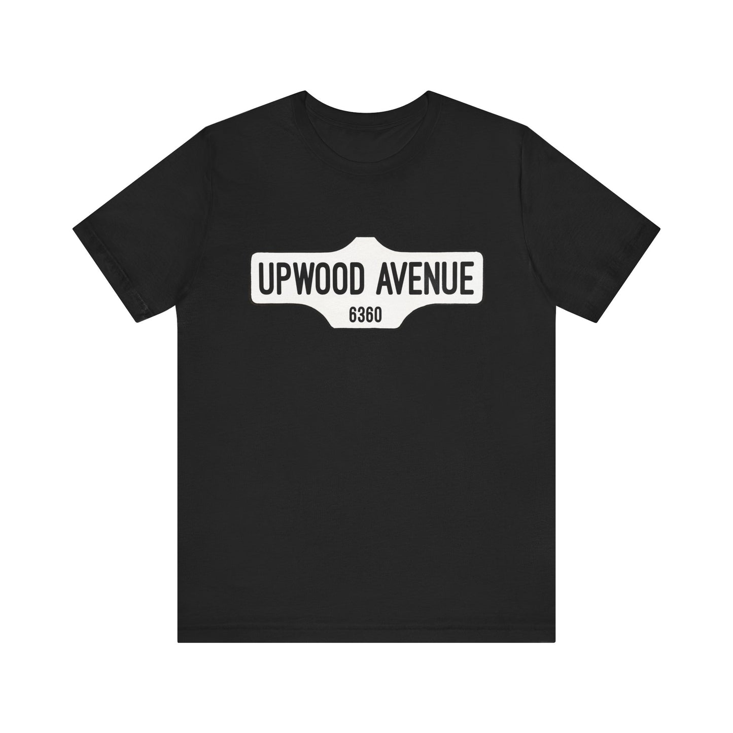Upwood Avenue Sign Color Unisex Jersey Short Sleeve Tee